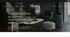 Desktop Screenshot of minottilondon.com